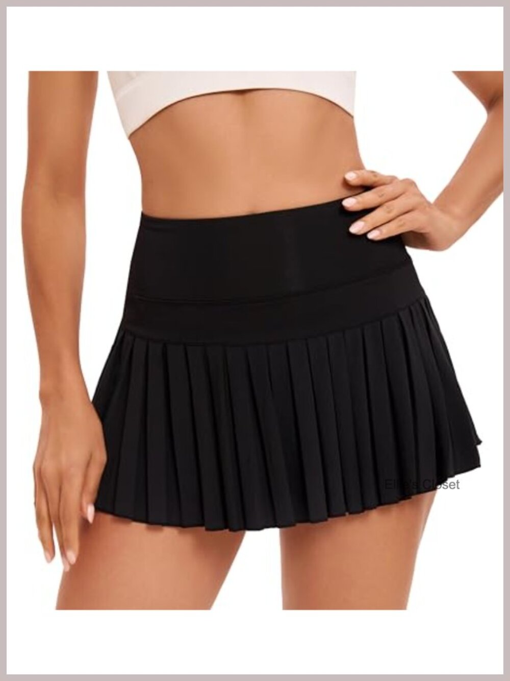 Women High Waisted Pleated Tennis Skort with Pockets Built-in Shorts Golf Skirt